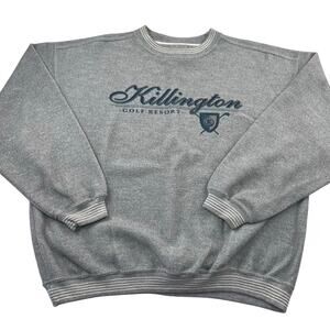 Killington Golf Sport Vintage Gray Fleece Sweatshirt Size XL Gear for Sports